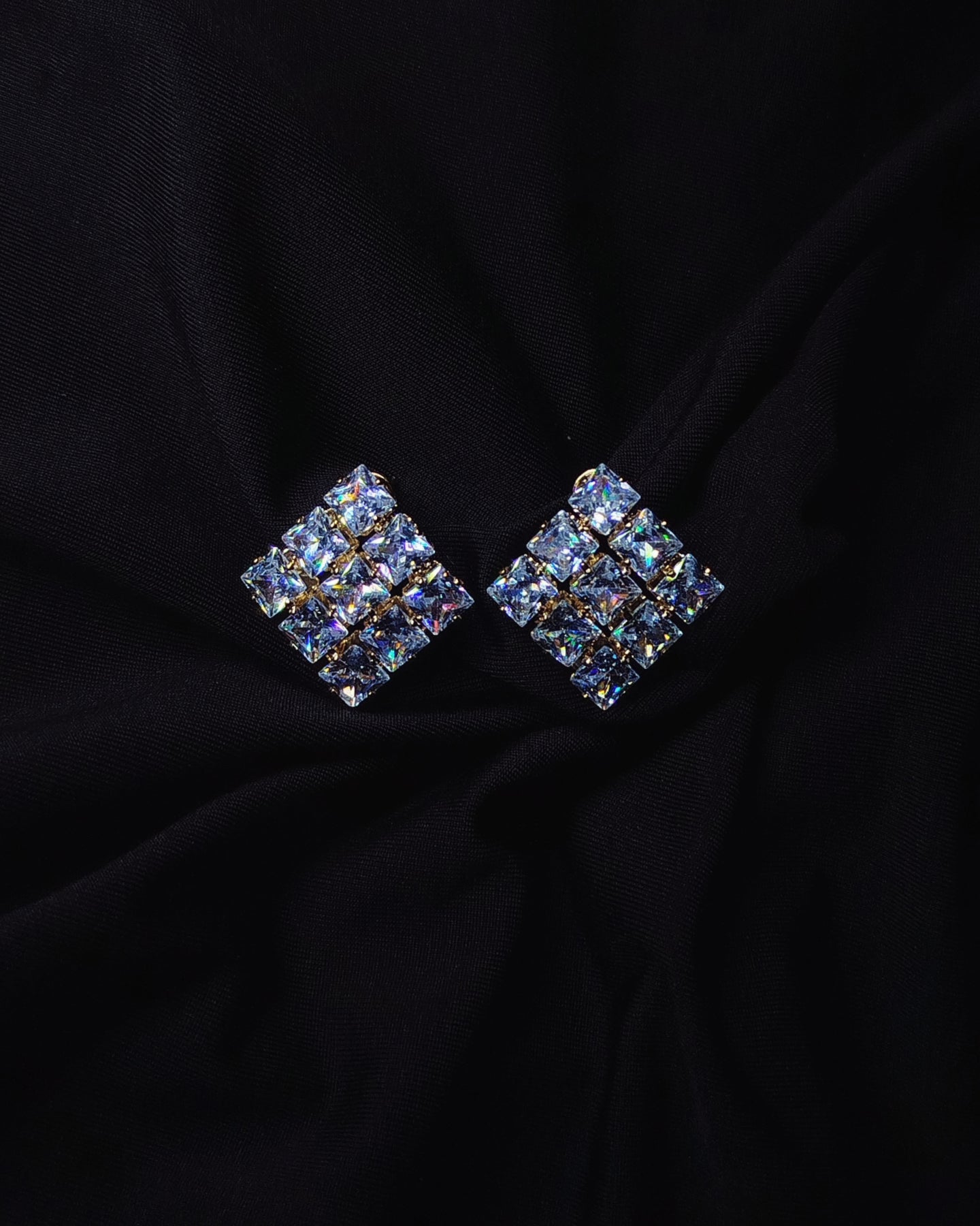 Square Stone Earrings