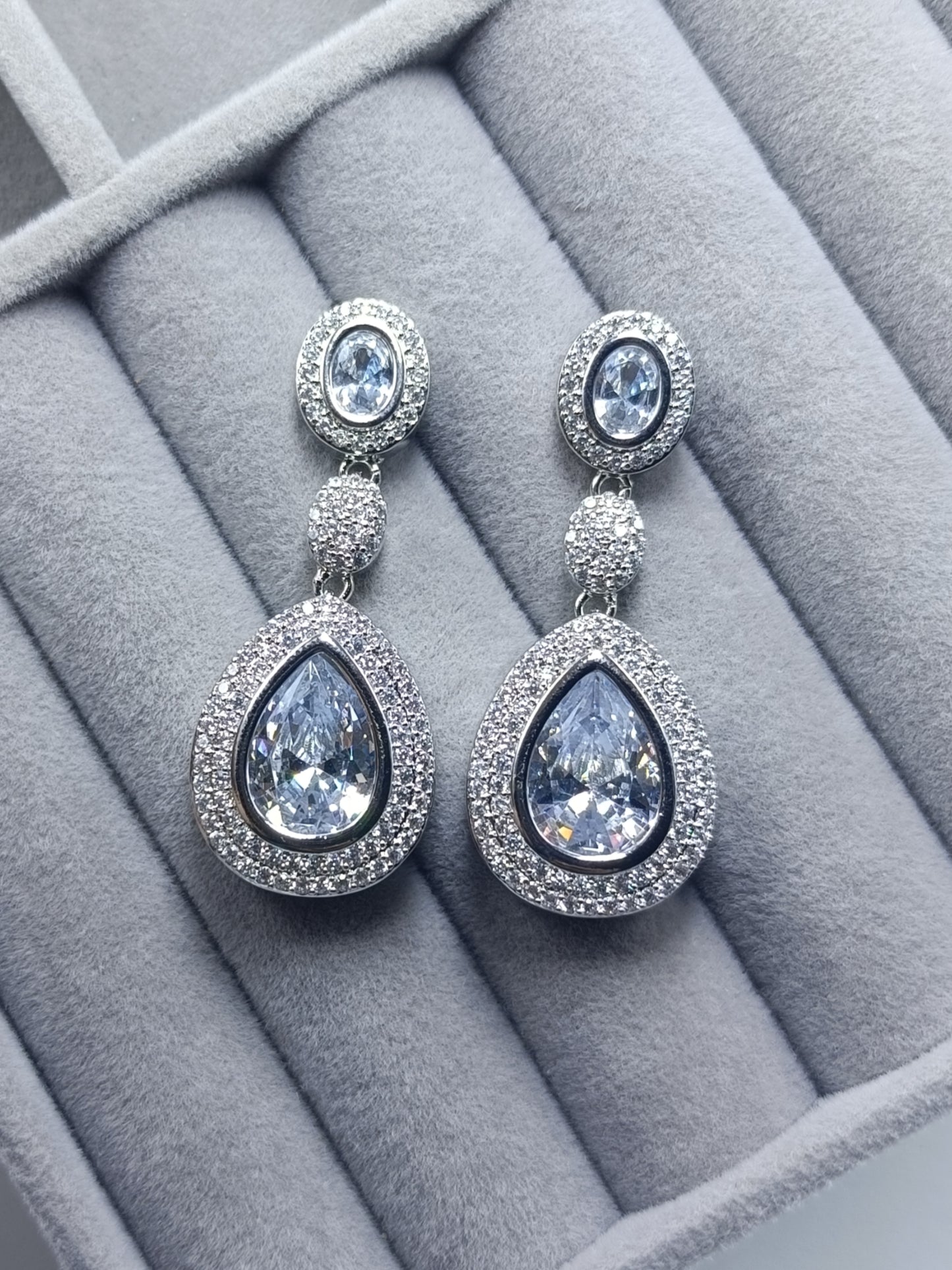 Teardrop Stone Earrings