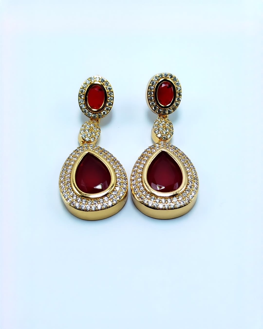 Teardrop Stone Earrings