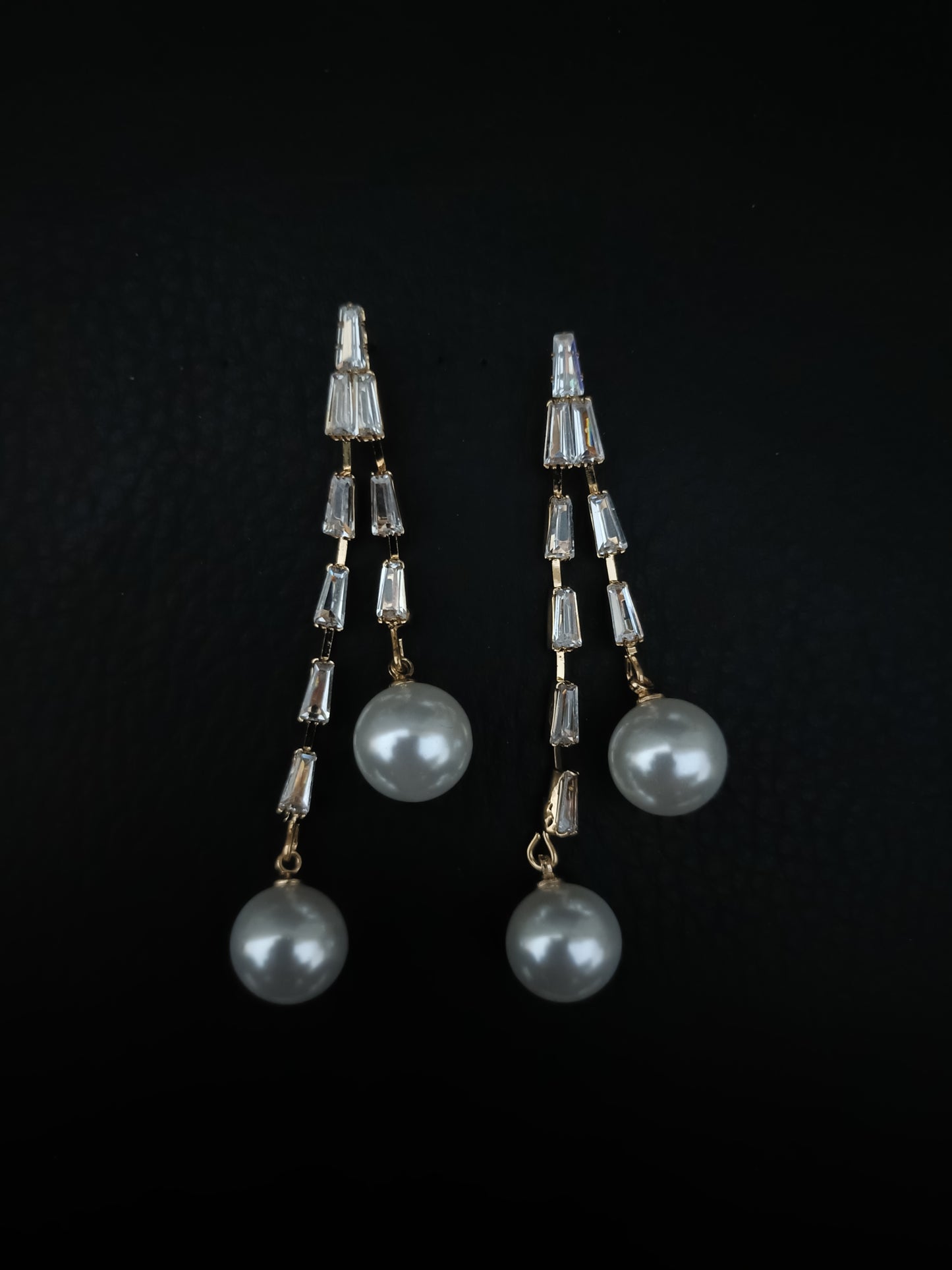 Crystal Pearl Earrings