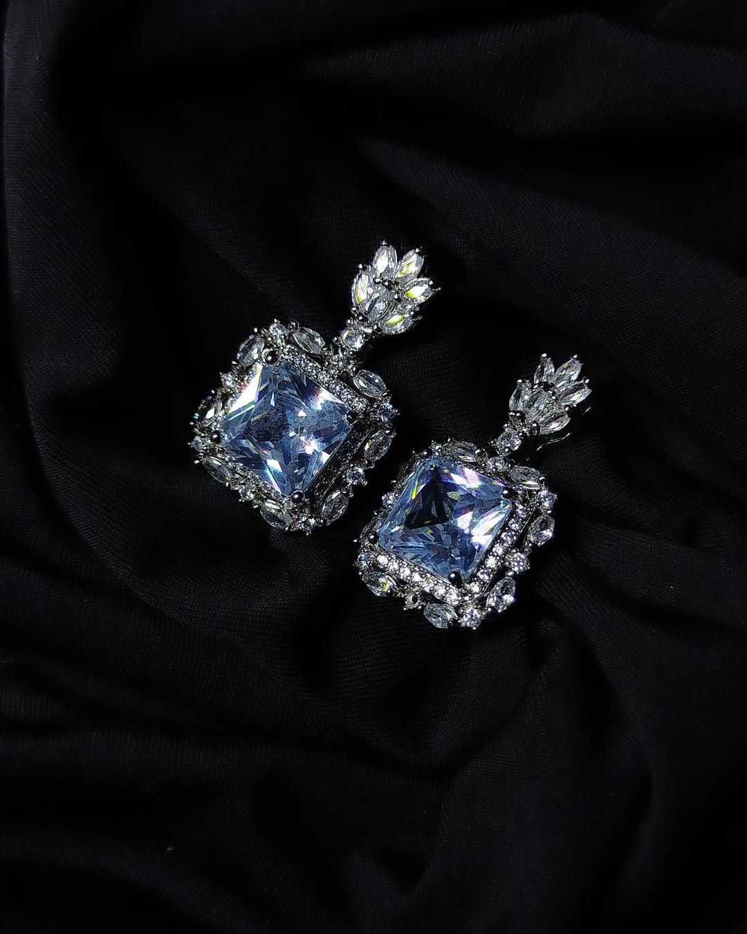 Egyptian Square Stone Earrings