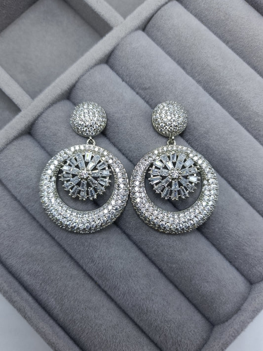 Round Dangle Earrings