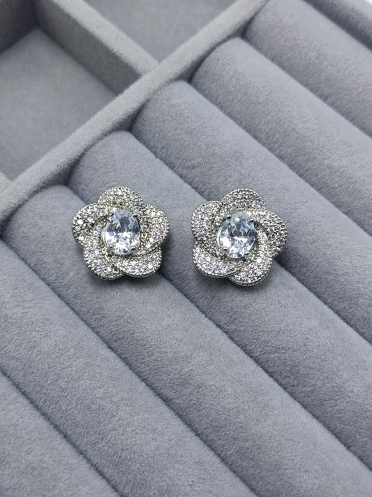 Flower Stone Earrings