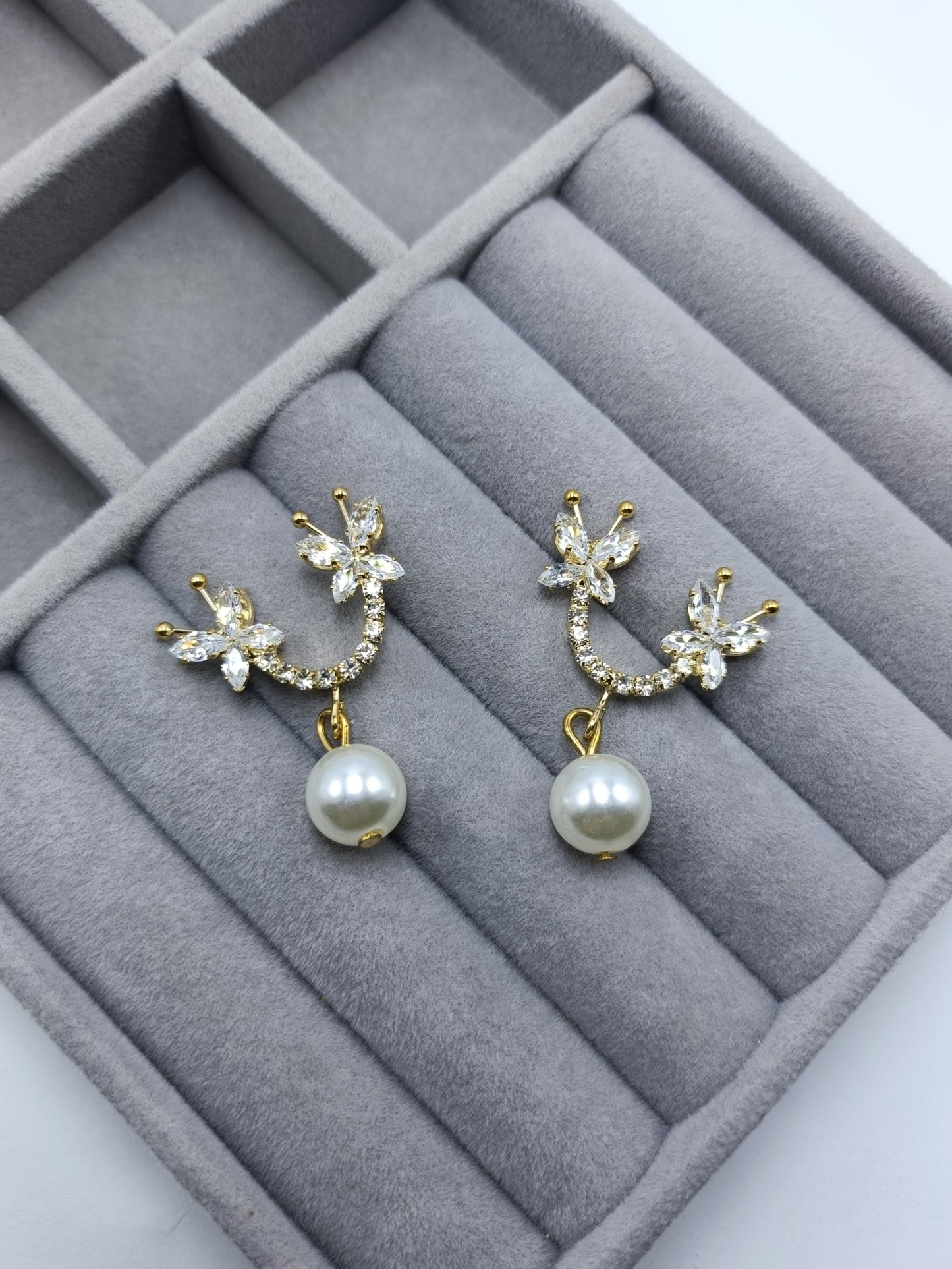 Zircon Butterfly Earrings