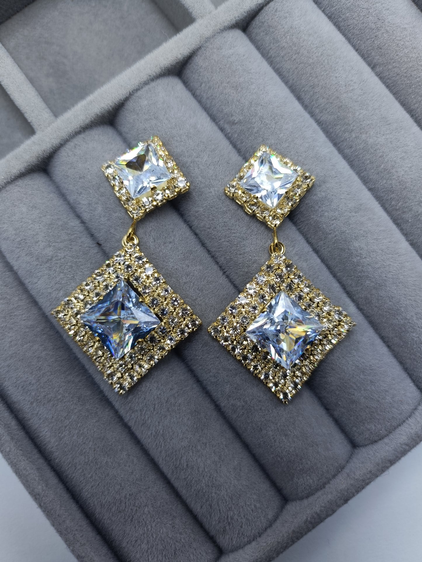 Crystal Stone Earrings