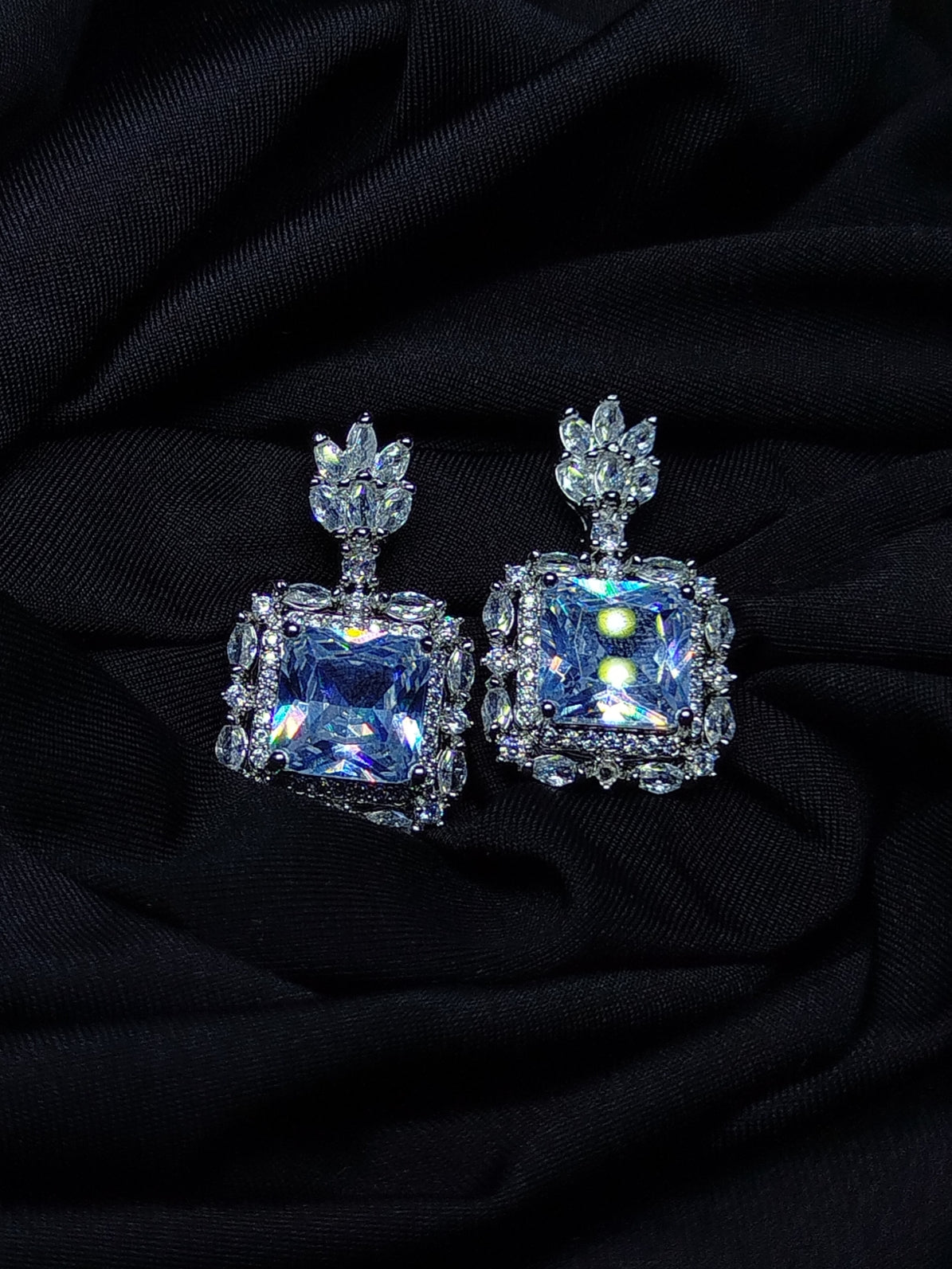 Egyptian Square Stone Earrings