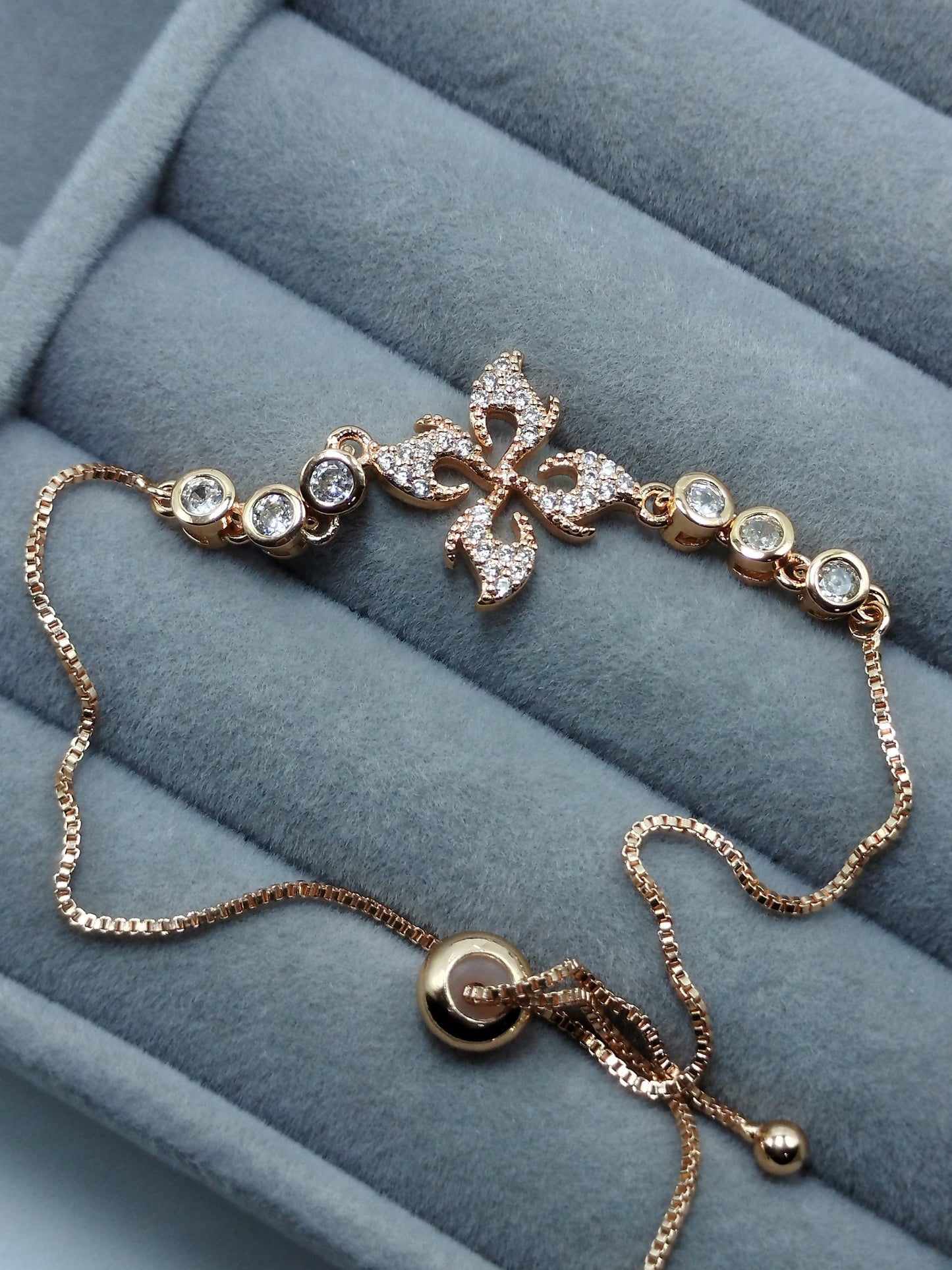 Crystal Flower Bracelet