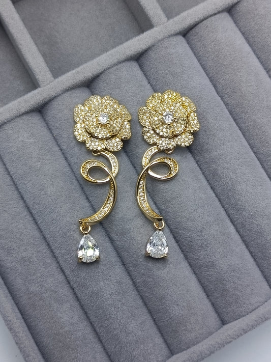 Rose Stone Earrings