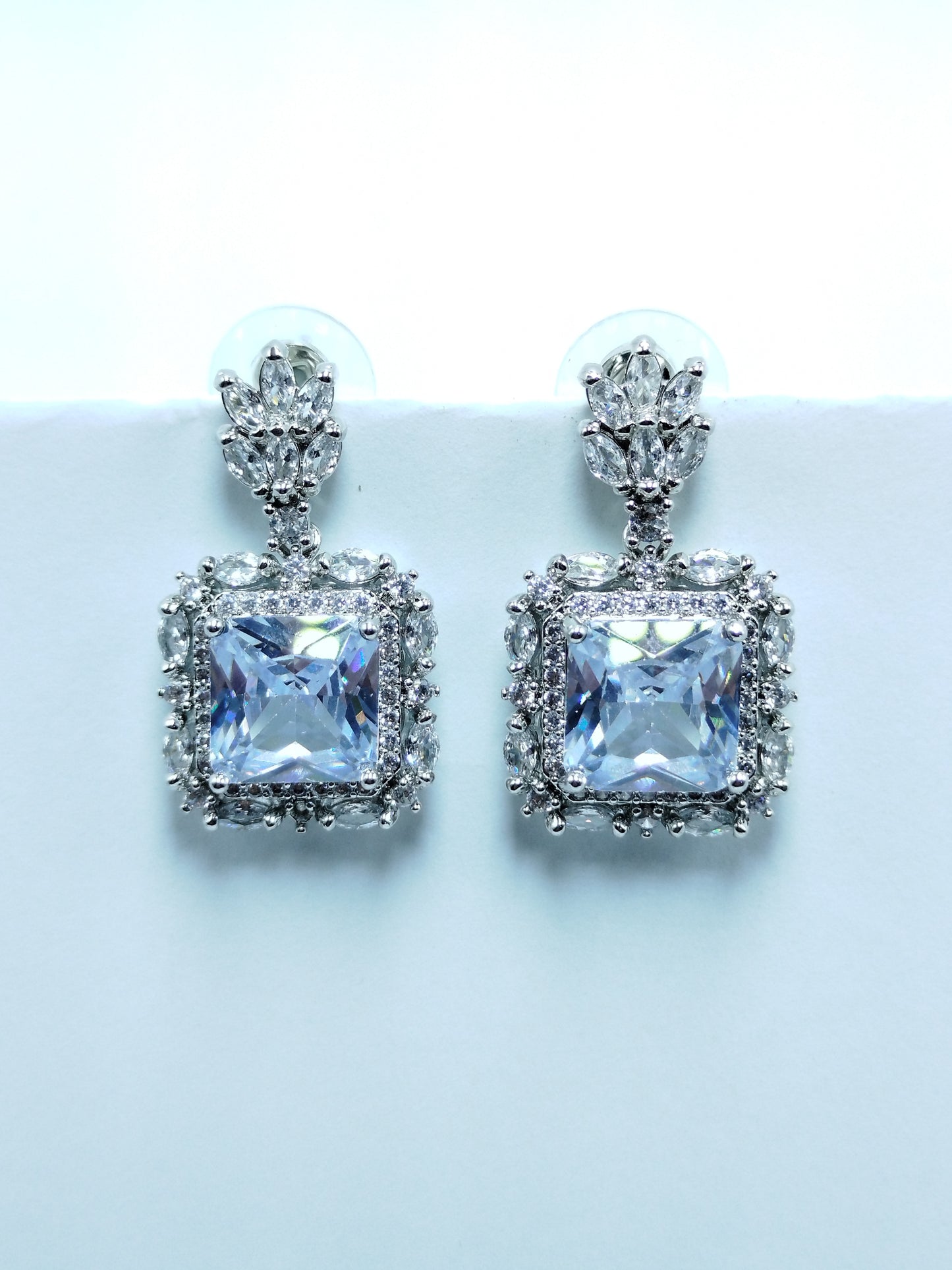Egyptian Square Stone Earrings