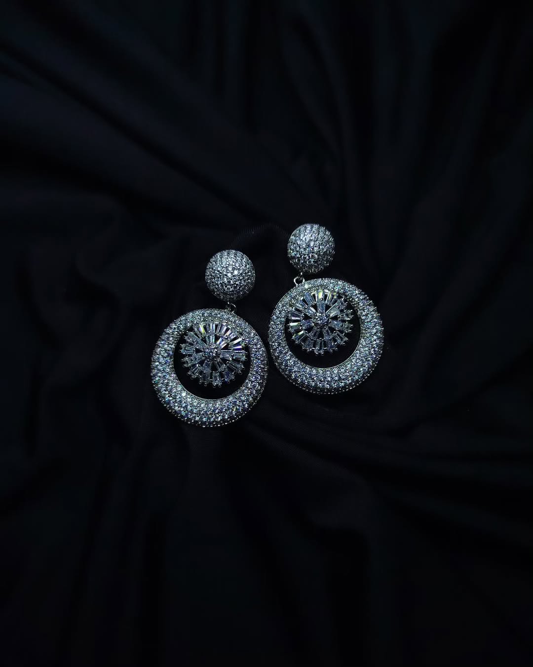 Round Dangle Earrings
