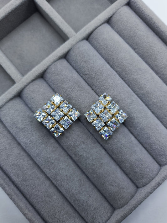 Square Stone Earrings