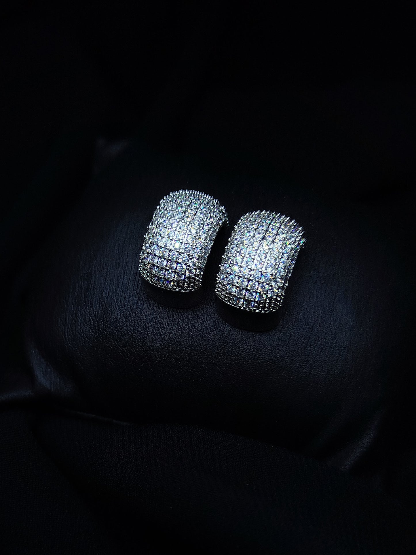Diamond Hoops Earrings