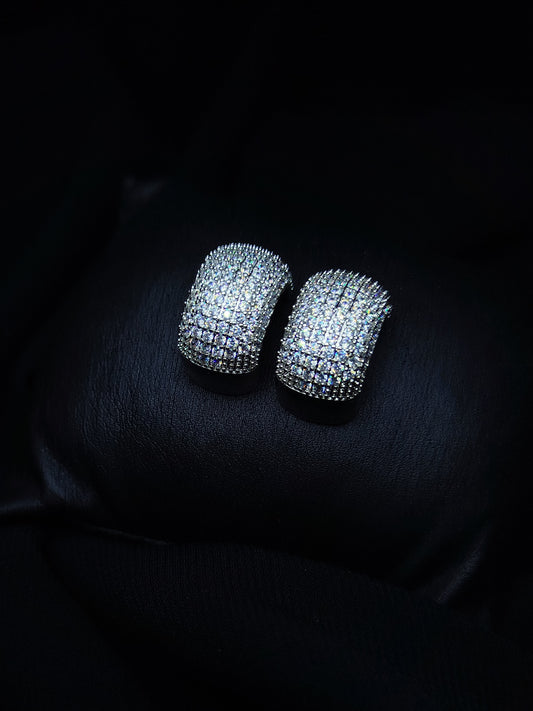 Diamond Hoops Earrings