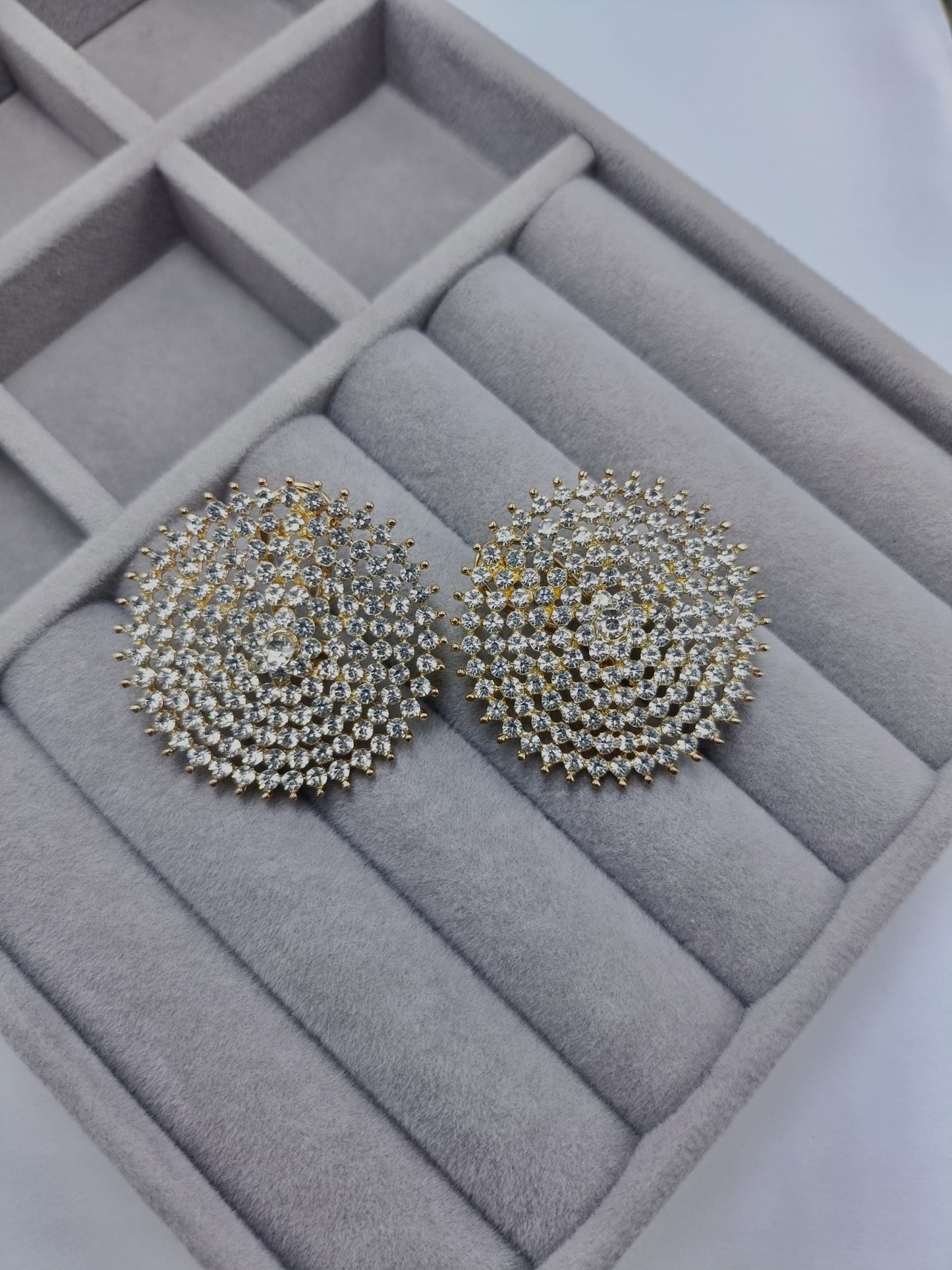 Round Golden Earrings
