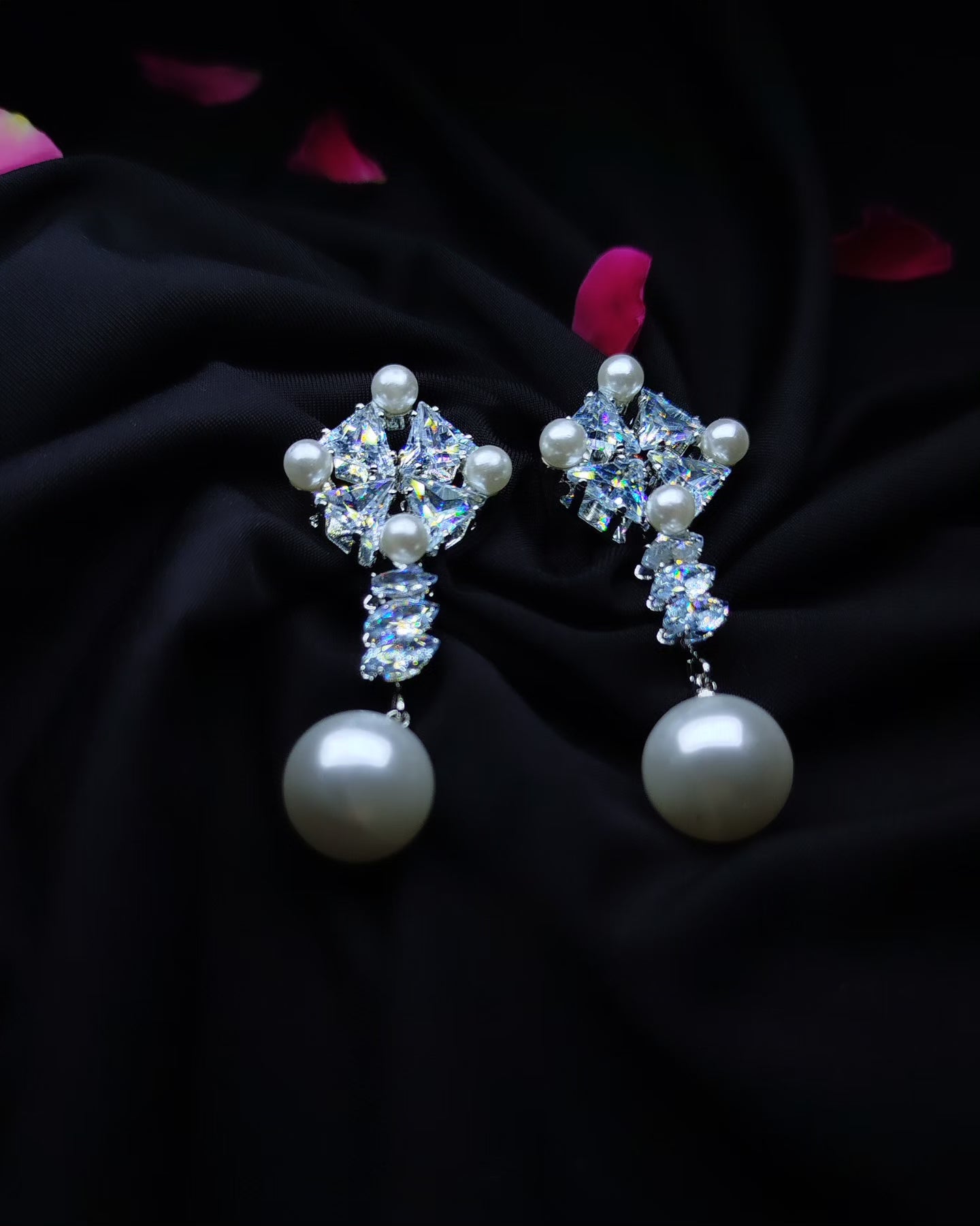 Pearl Stone Earrings
